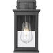 Bowton II 1 Light 13 inch Powder Coated Black Outdoor Wall Sconce